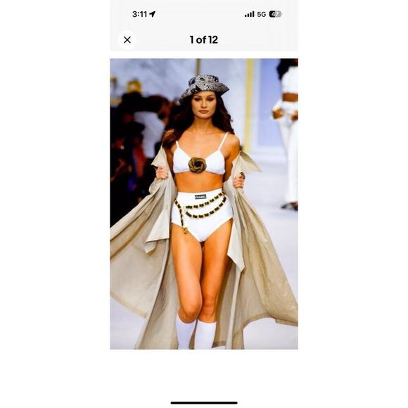 Chanel 1993 Vintage Trench Coat Size 38 - Picture 10 of 11